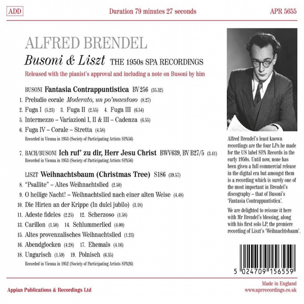 Brendel SPA Recordings bk