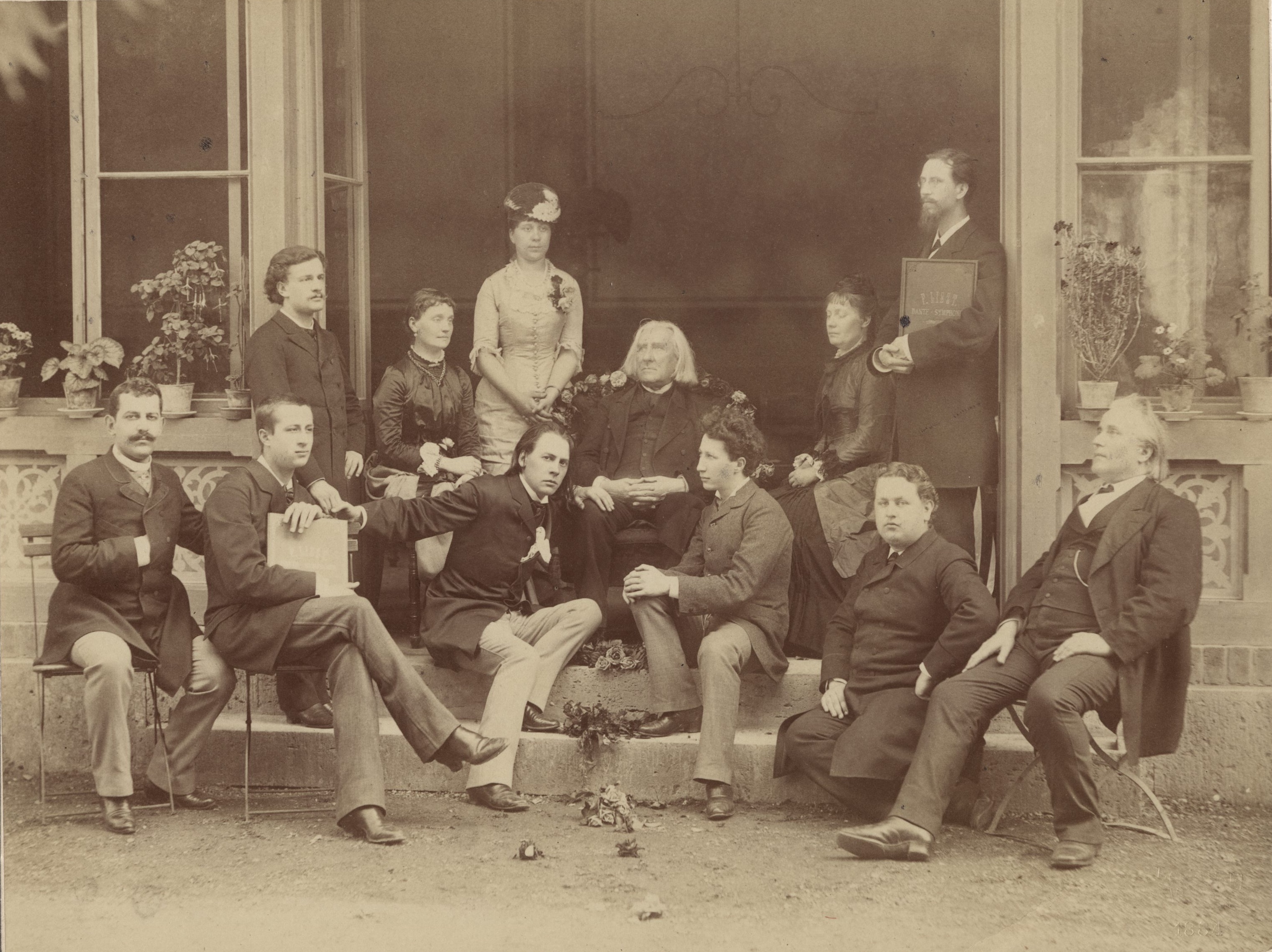 Liszt im Kreise seiner Schüler, Weimar 1884